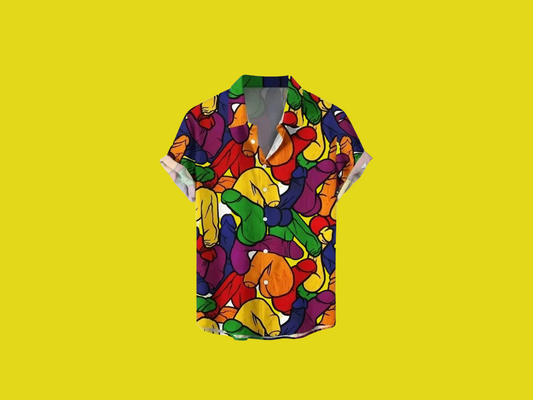 Mens Dick design button down