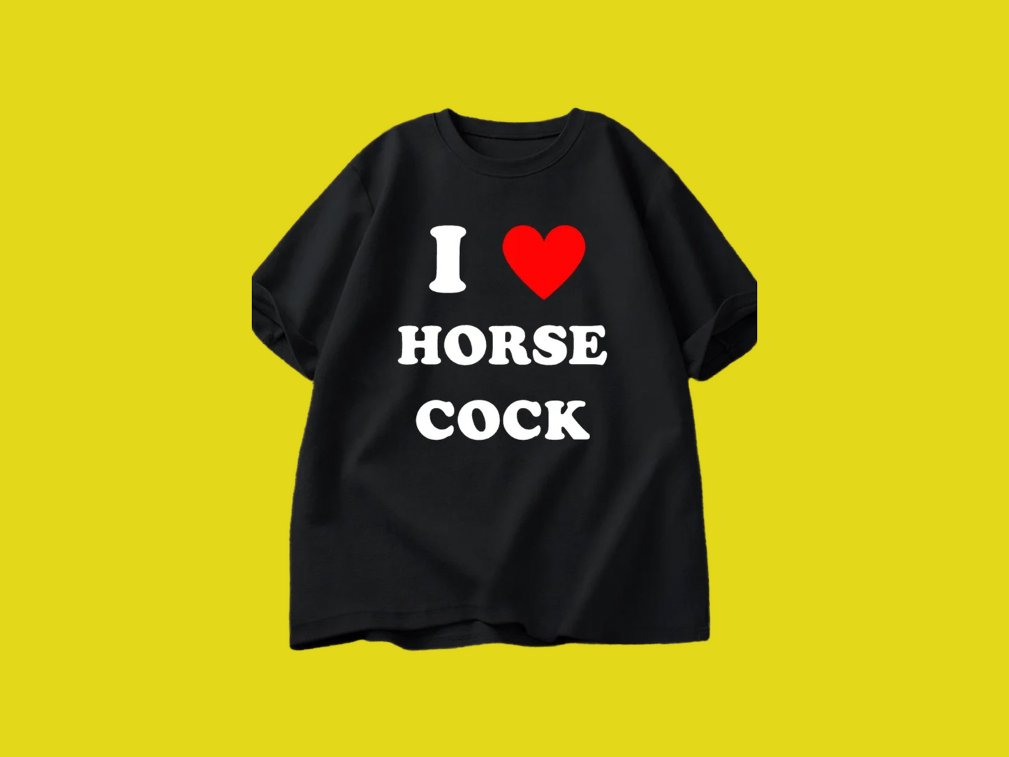 Horse cock tee