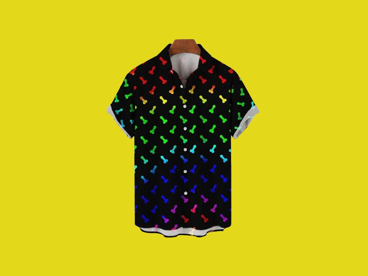 Mens Dick design button down