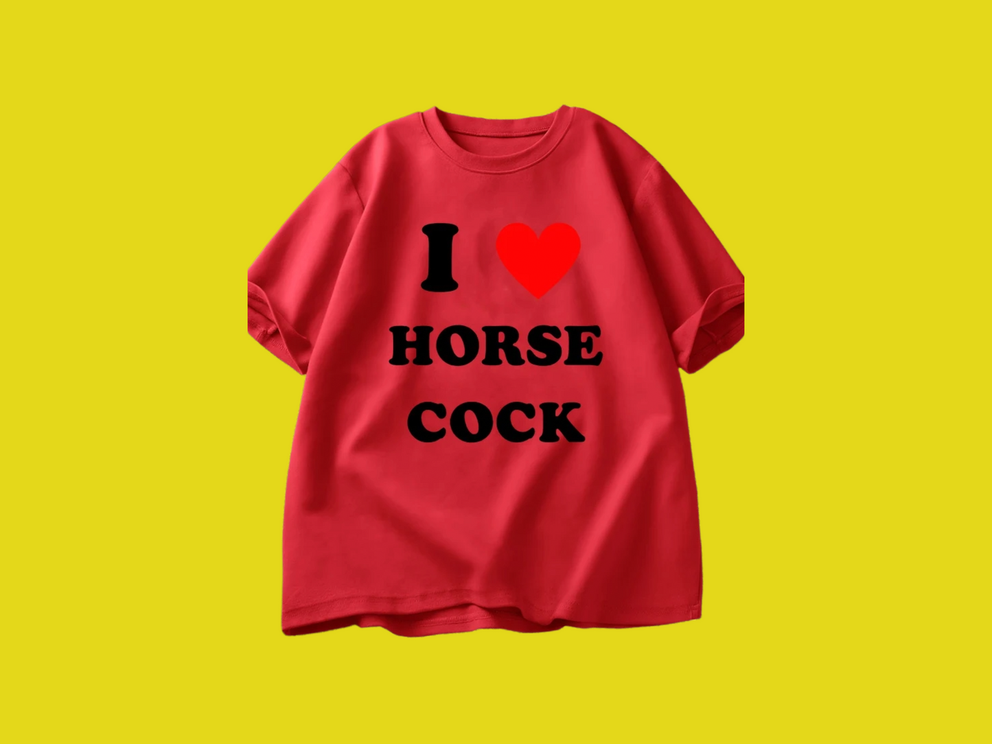 Horse cock tee