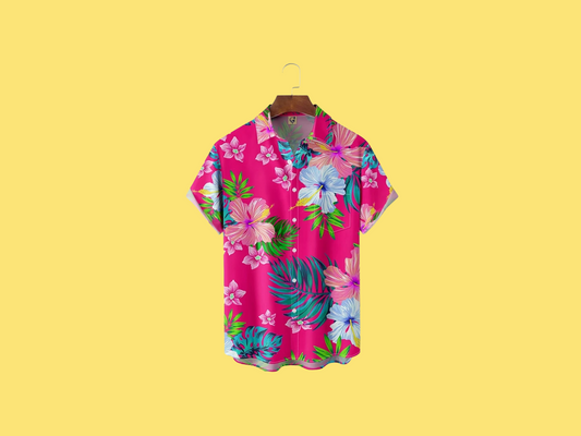 Floral Hawaiian tee