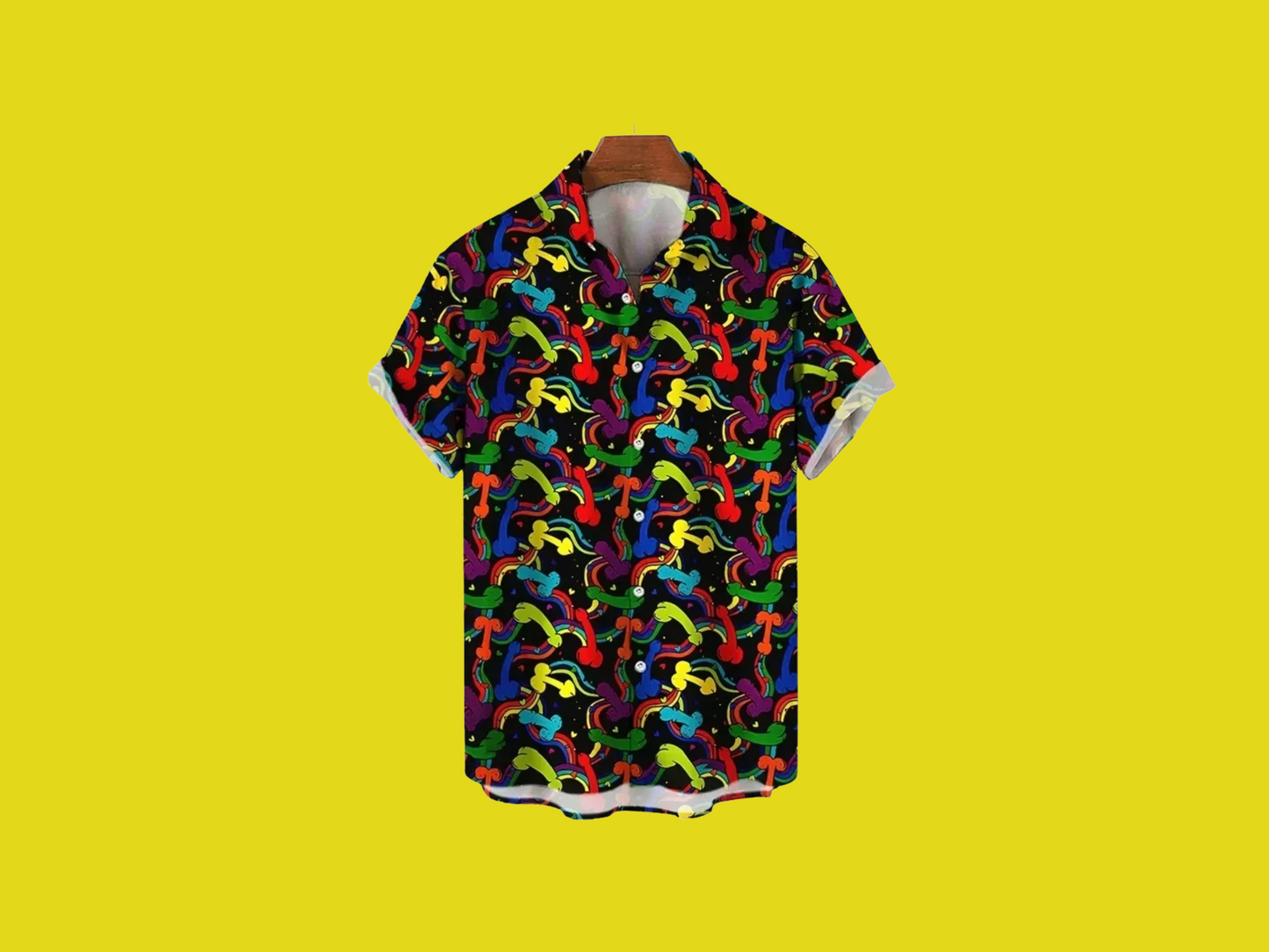 Mens Dick design button down