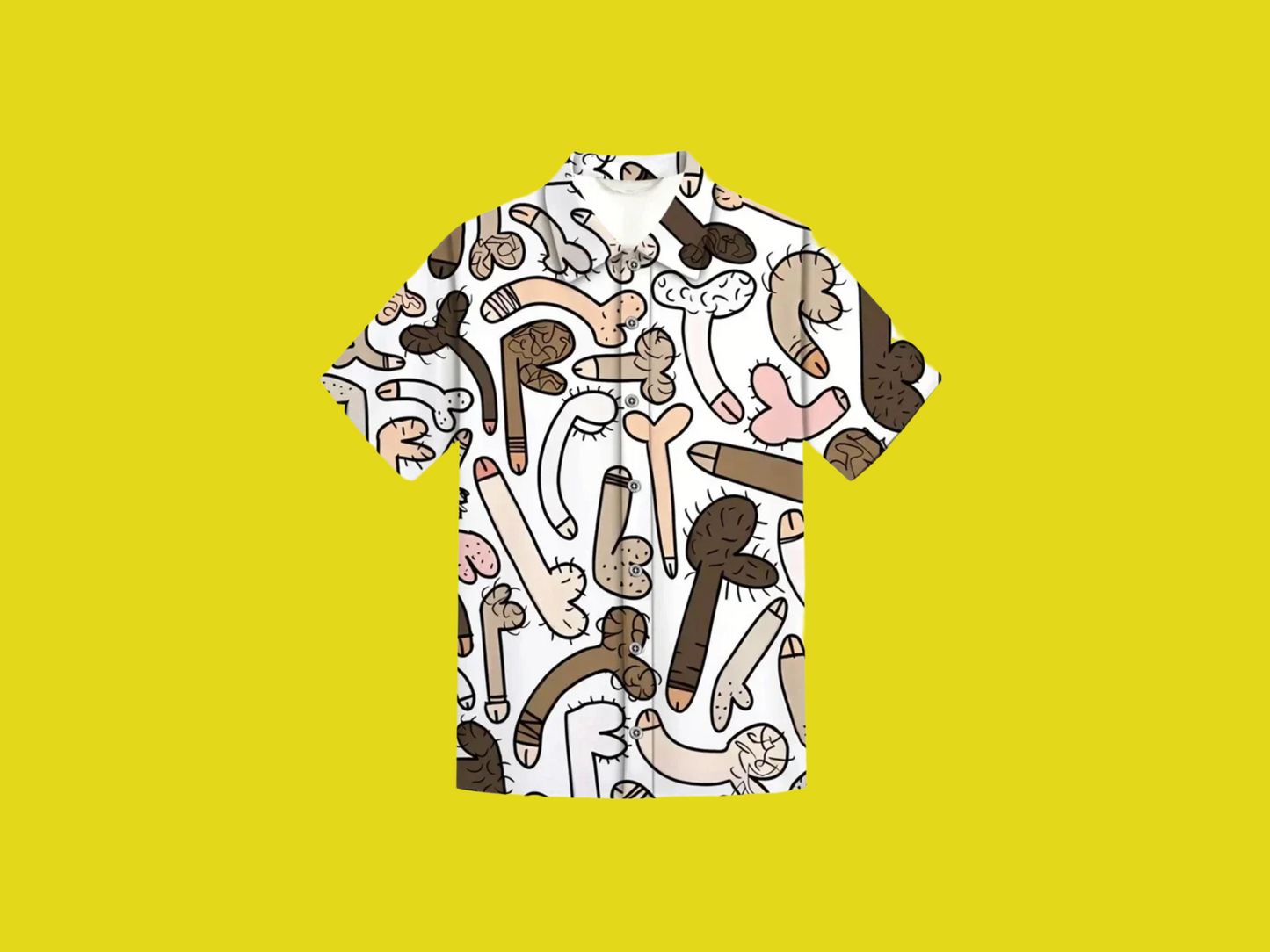 Mens Dick design button down