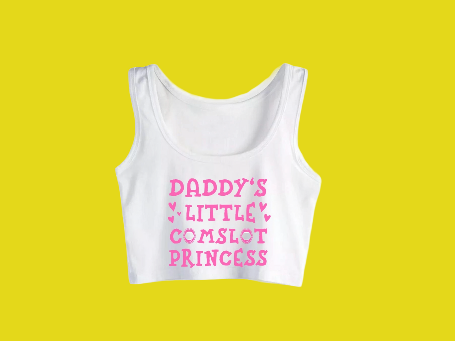 Daddy's Little c*mslut: Crop top design