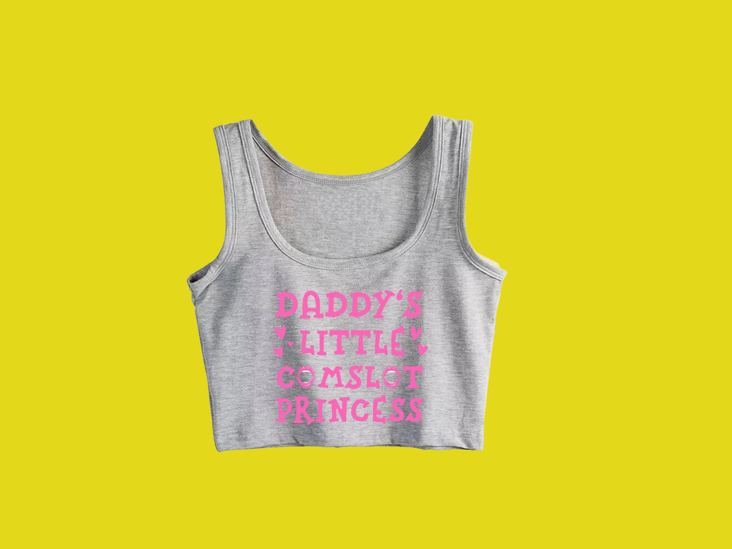 Daddy's Little c*mslut: Crop top design
