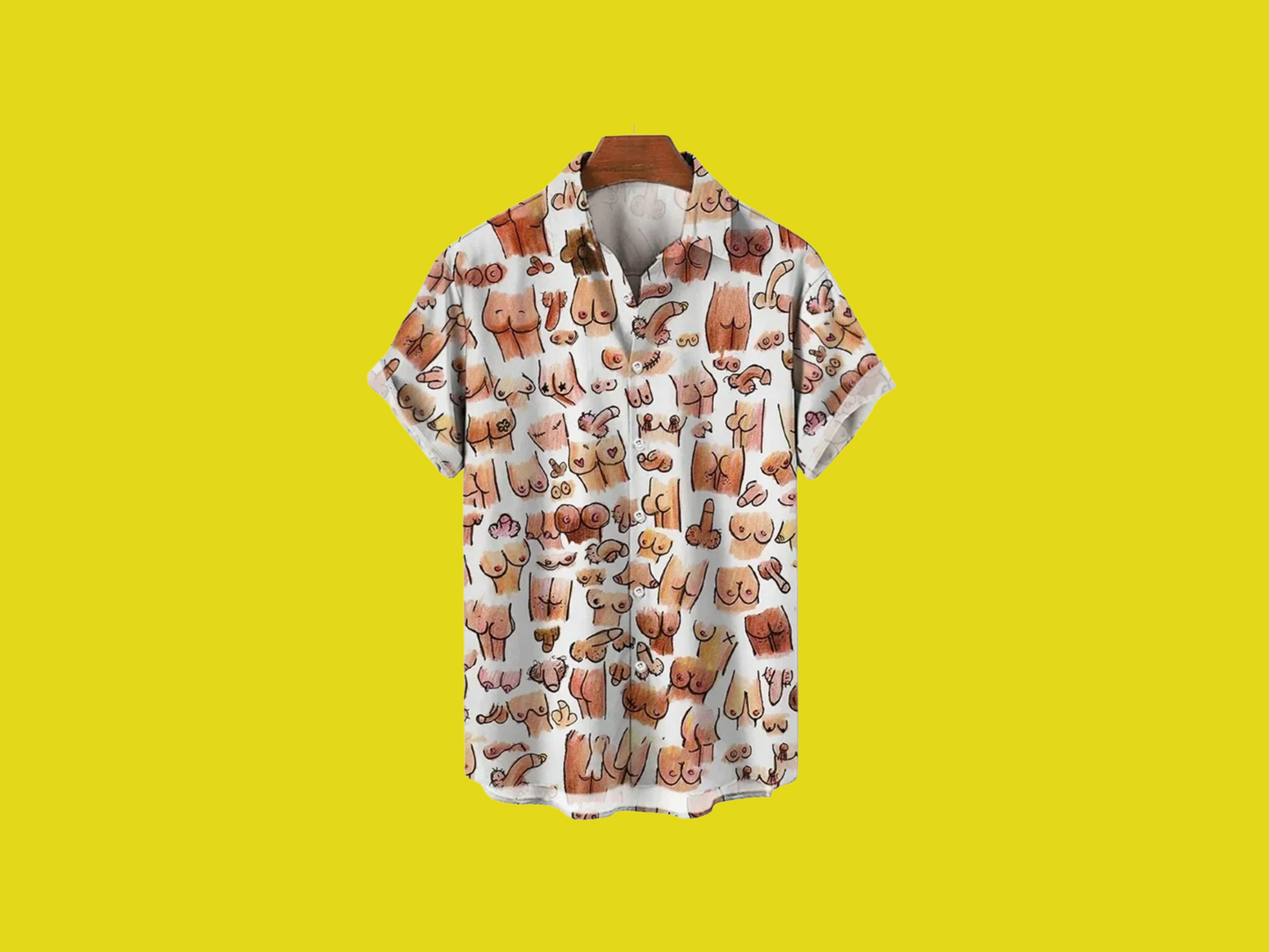 Mens Dick design button down