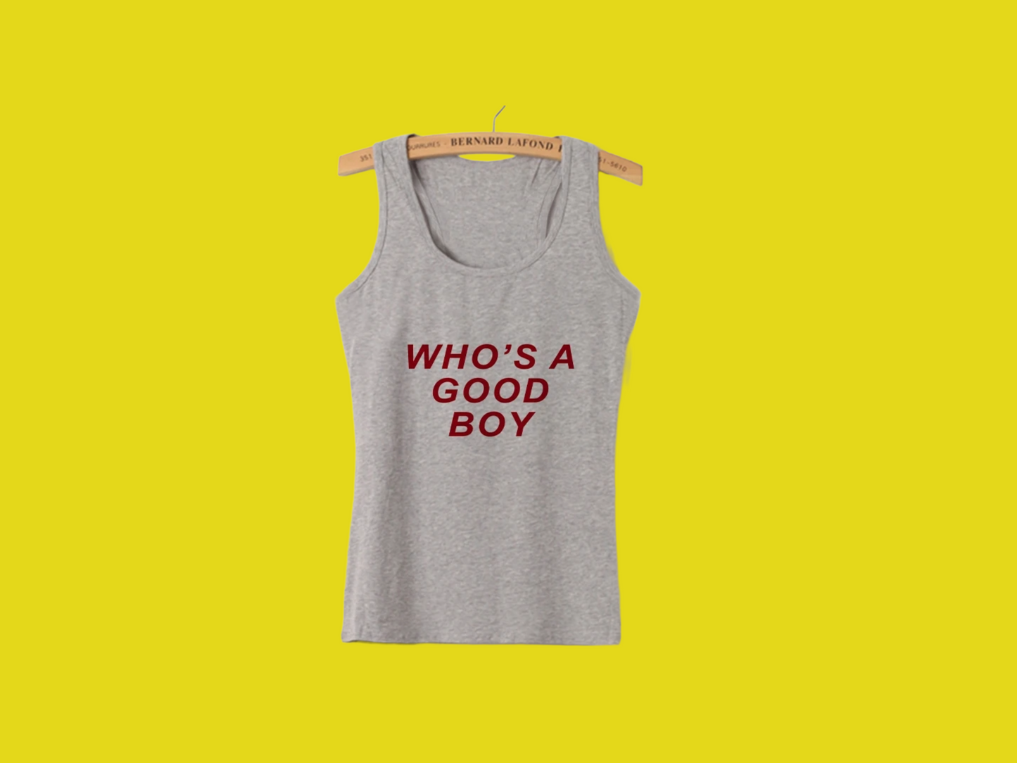 WHO'S A GOOD BOY: Crop top design