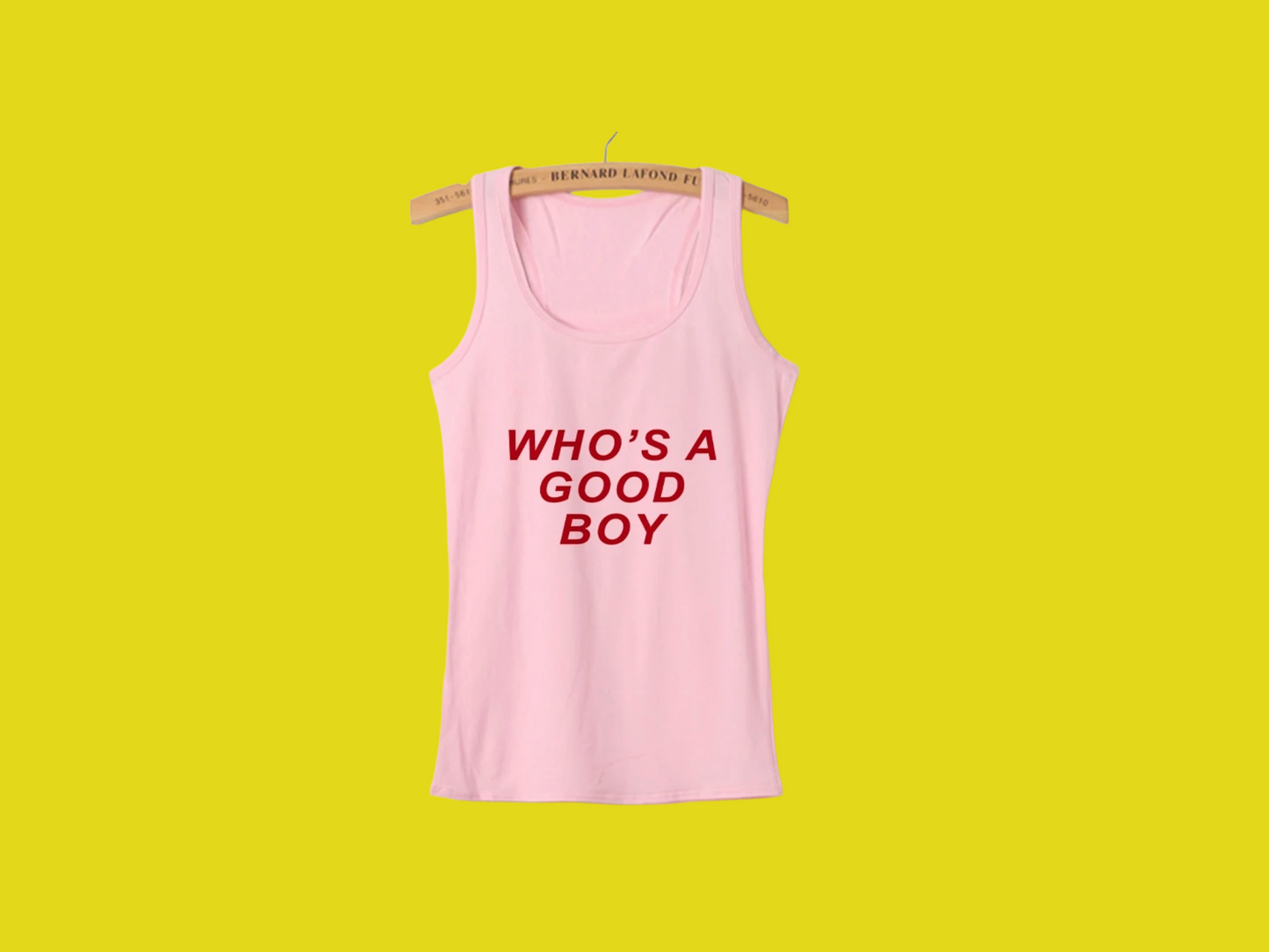 WHO'S A GOOD BOY: Crop top design