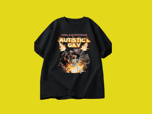 Autistic and Gay Skeleton Tee