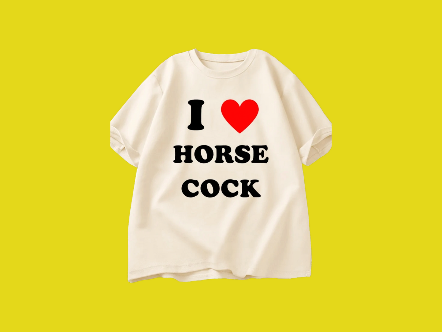 Horse cock tee